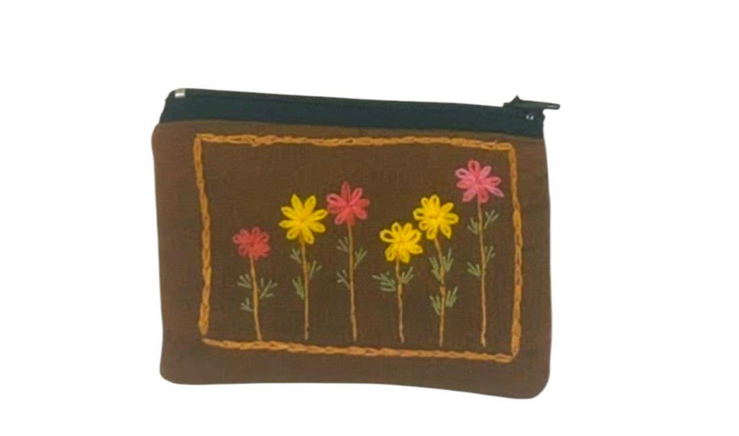 Embroidered Coin Purse